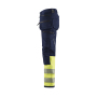High Vis werkbroek 4-weg-stretch met gereedschapszakken