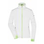 Ladies' Sports Softshell Jacket - white/bright-green - XXL