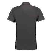 Poloshirt Bicolor Borstzak 202002 Darkgrey-Black 8XL