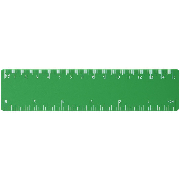 Rothko 15 cm plastic ruler - Frosted green