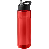 H2O Active® Eco Vibe 850 ml drinkfles met tuitdeksel - Rood/Zwart