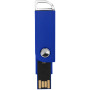 Swivel rectangular USB - Blauw - 2GB