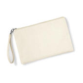 Canvas Wristlet Pouch - Natural/Natural - One Size