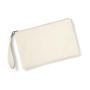 Canvas Wristlet Pouch - Natural/Natural - One Size