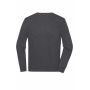 Men's Round-Neck Pullover - anthracite-melange - S