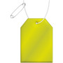 RFX™ H-12 reflecterende TPU hanger met label - Neongeel