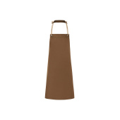 LS 40 Bib Apron New-Nature , from sustainable material , 65 % GRS Certified Recycled Polyester / 35 % Conventional Cotton - cinnamon - Stck