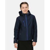 Junior Ablaze 3-Layer Hooded Softshell - Black/Classic Red - 3-4 (104)