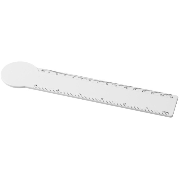 Tait 15 cm circle-shaped recycled plastic ruler