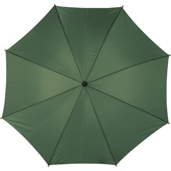 Polyester (190T) umbrella Kelly green