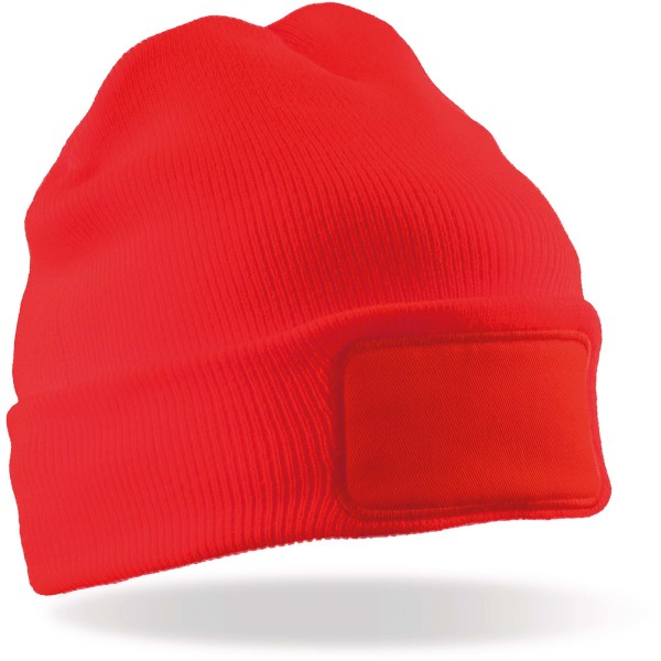 Bedrukbare muts in gerecycled Thinsulate™ Red One Size