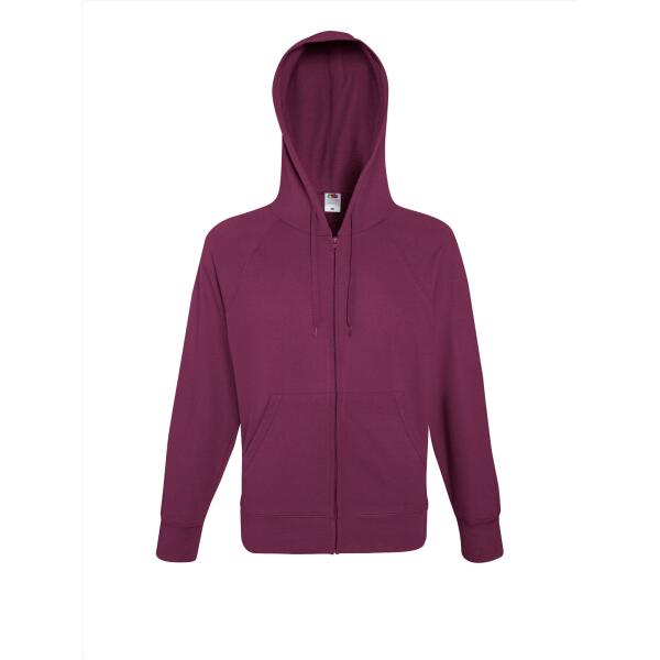 FOTL Lightweight Hooded Sweat Jacket, Burgundy, XXL
