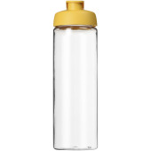 H2O Active® Vibe 850 ml drikkeflaske med fliplåg - Transparent/Gul