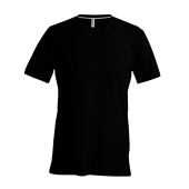 T-shirt V-hals korte mouwen Black L