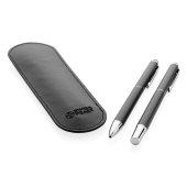 Swiss Peak deluxe pen set in PU etui, zwart