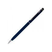 Balpen stylus metaal - Donkerblauw