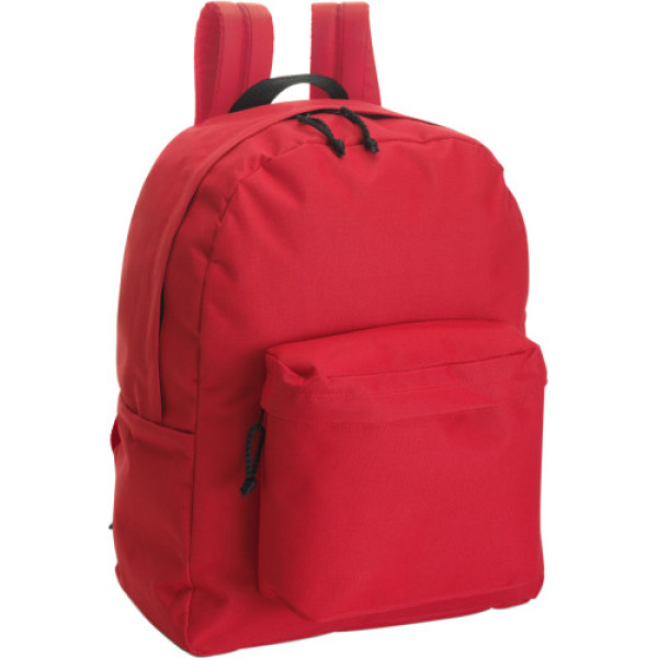 Polyester (600D) backpack Livia red