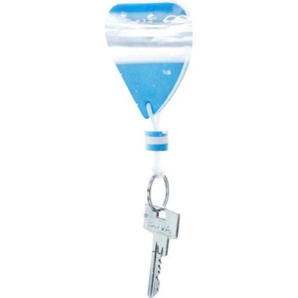 EVA sleutelhanger blauw/wit