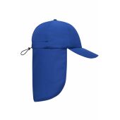 MB6243 6 Panel Cap with Neck Guard - royal - one size
