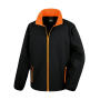 Printable Softshell Jacket - Black/Orange - S