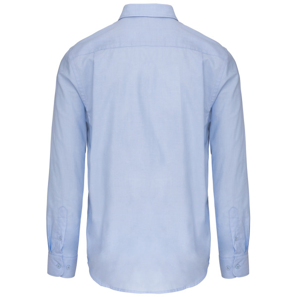Heren Oxford overhemd lange mouwen Oxford Blue 6XL