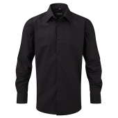 Tailored Poplin Shirt LS - Black - S