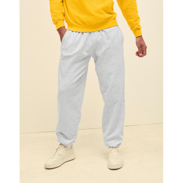 Classic Elasticated Cuff Jog Pants - White - XS
