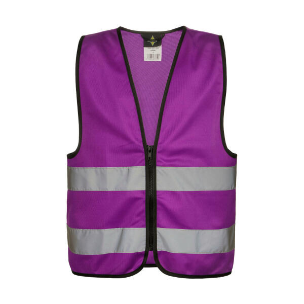 Functional Zipper Vest for Kids "Aalborg" - Violet - S
