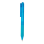 X9 frosted pen met siliconen grip, blauw