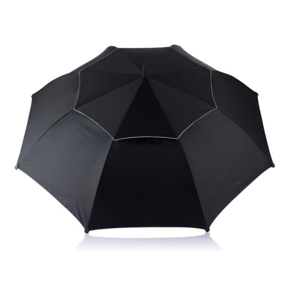 27” Hurricane storm paraplu, zwart