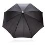 23" manueel open/dicht LED paraplu, zwart