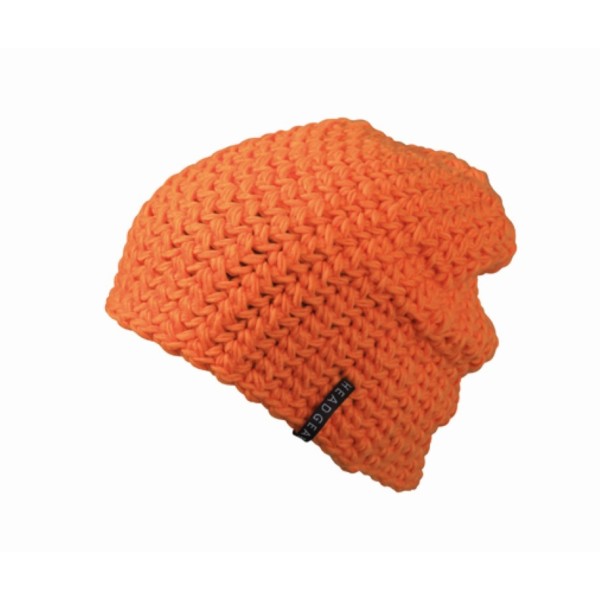 MB7941 Casual Outsized Crocheted Cap - orange - one size