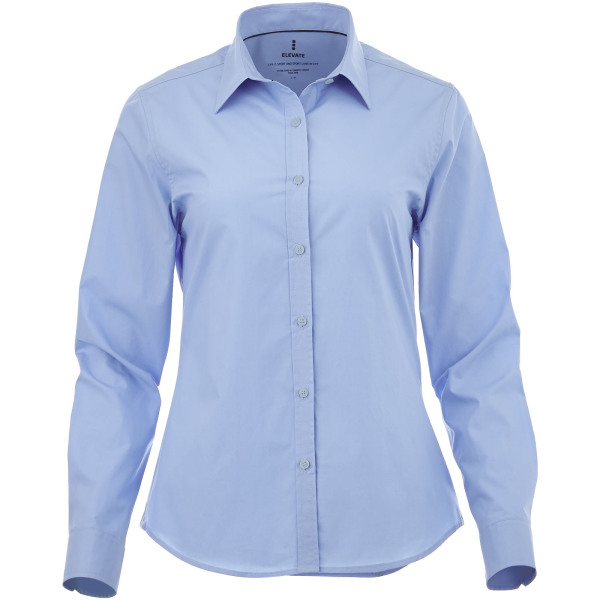 Hamell long sleeve women's stretch shirt - Light blue - XXL