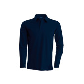 Men's long-sleeved polo shirt Navy M
