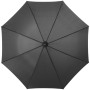 Lisa 23" auto open umbrella with wooden handle - Solid black