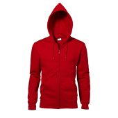 Hooded Full Zip Men - Red - 3XL