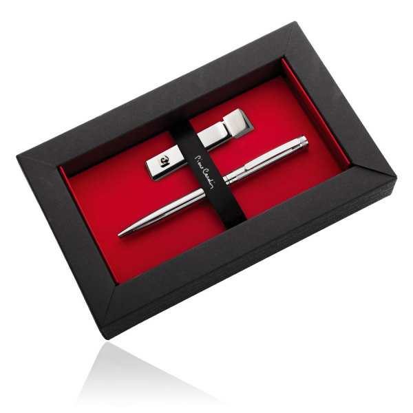 PC MILLENIUM set met metalen RENEE draaibalpen zilver blauwschrijvend en USB 32GB money clip PC MILLENIUM set met metalen RENEE draaibalpen zilver blauwschrijvend en USB 32GB money clip