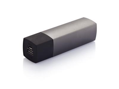 Swiss Peak powerbank 5.000 mAh, grijs/zwart Swiss Peak powerbank 5.000 mAh, grijs/zwart