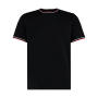 Fashion Fit Tipped Tee - Black/White/Red - 2XL