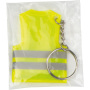 Key fob in the shape of a safety vest