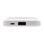 5.000 mAh Pocket Powerbank with integrated cables, white