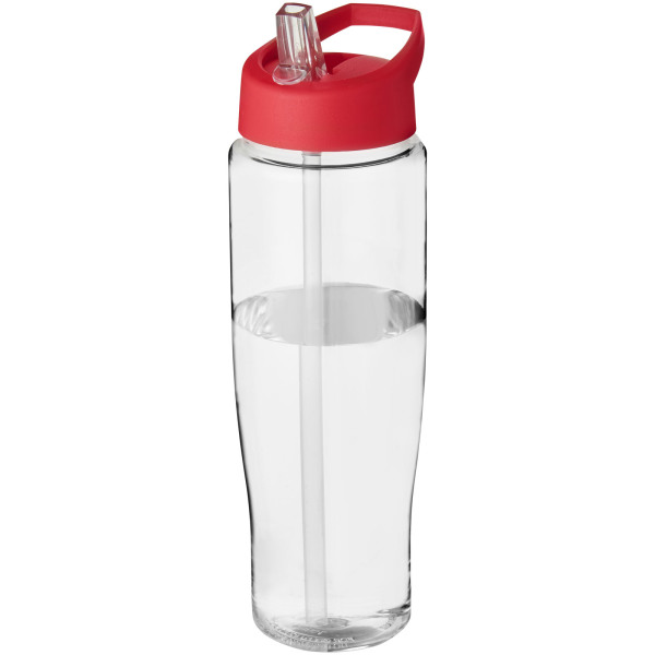 H2O Active® Tempo 700 ml spout lid sport bottle - Transparent/Red