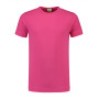L&S T-shirt Crewneck cot/elast SS for him fuchsia XXL