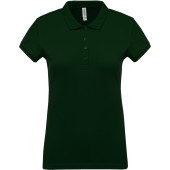 Ladies’ short-sleeved piqué polo shirt Forest Green M