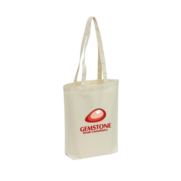 Extra sterke Canvas ShoppyBag tas met lange hengsels