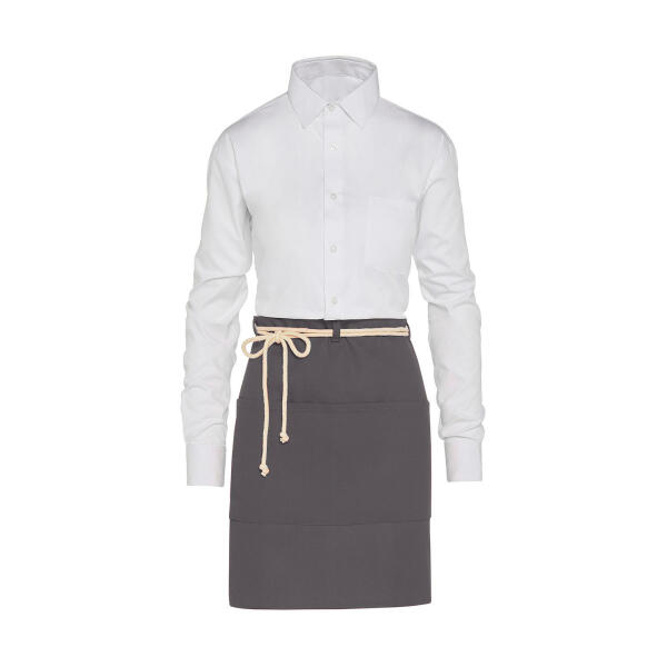 CORSICA - Cord Bistro Apron with Pocket - Grey - One Size