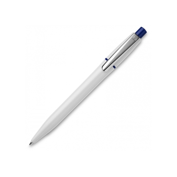 Ball pen Semyr hardcolour - White / Dark Blue
