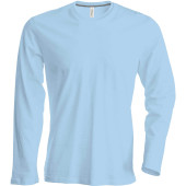 Men's long-sleeved crew neck T-shirt Sky Blue XXL