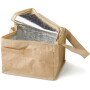 Paper woven cooler bag Ollie brown