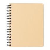 A5 Kraft spiraal notitieboek met memo's, bruin